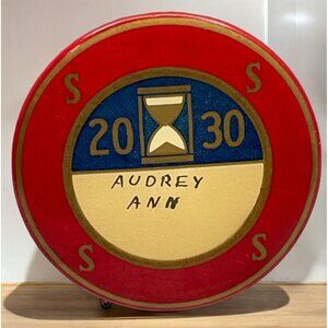 Vintage 1930s 4S Logo Name Badge Pin St Louis Button Co 20 30 Hourglass SSSS